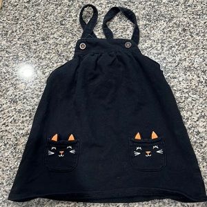 🐈‍⬛ Carter’s 24 months baby girl black and orange cat dress